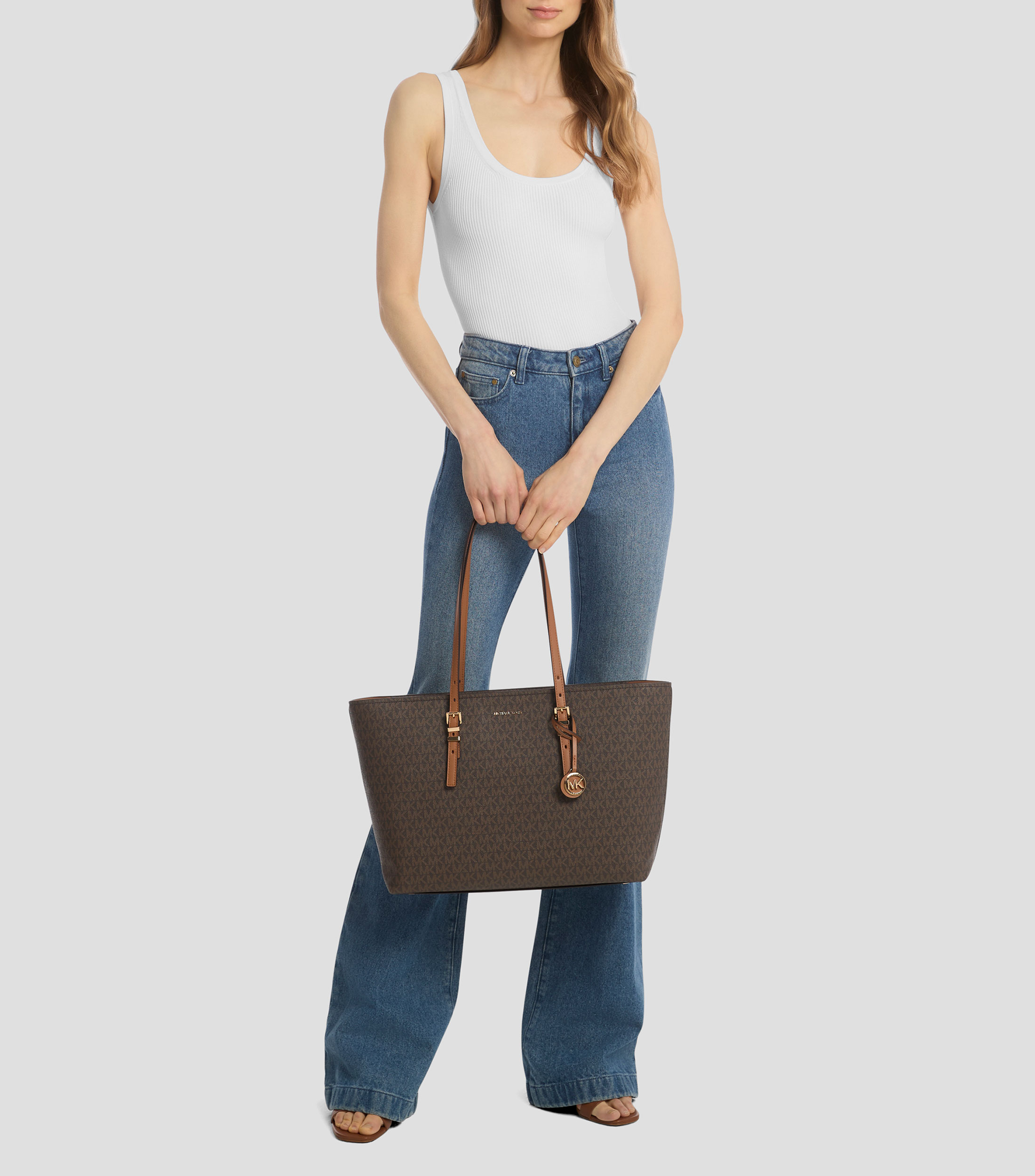 Bolsa tote con monogram Mujer